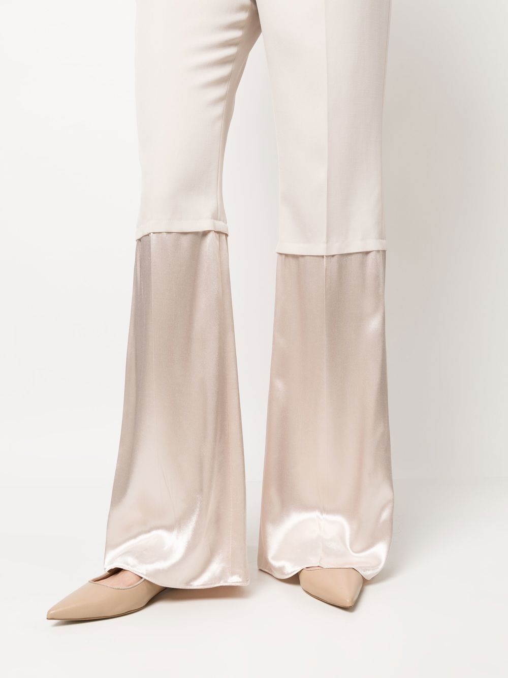 Flare leg trousers