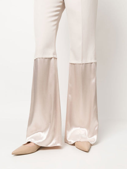 Flare leg trousers