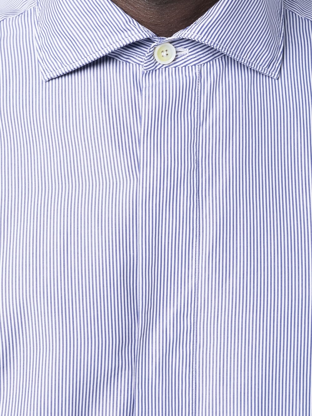 Regular fit striped cotton shirt