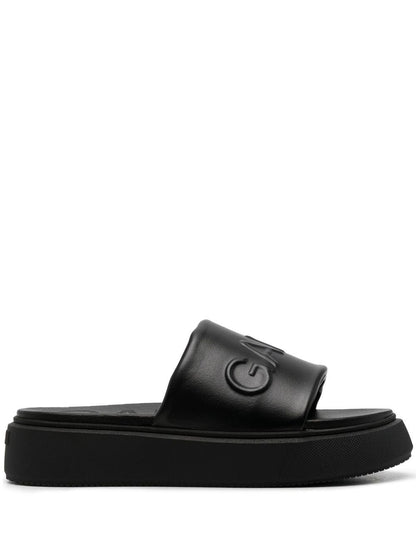 Vegan leather slides