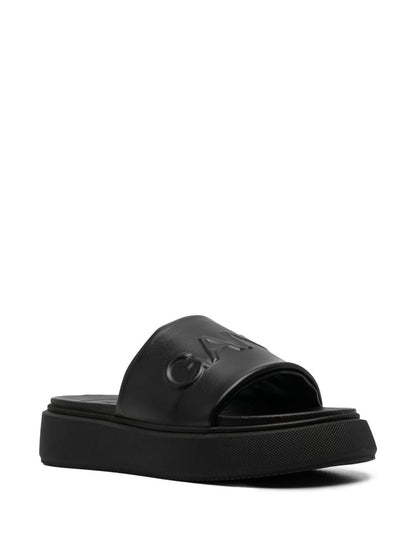 Vegan leather slides