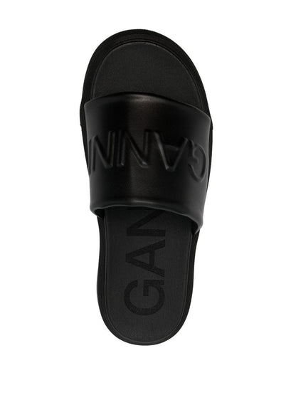 Vegan leather slides