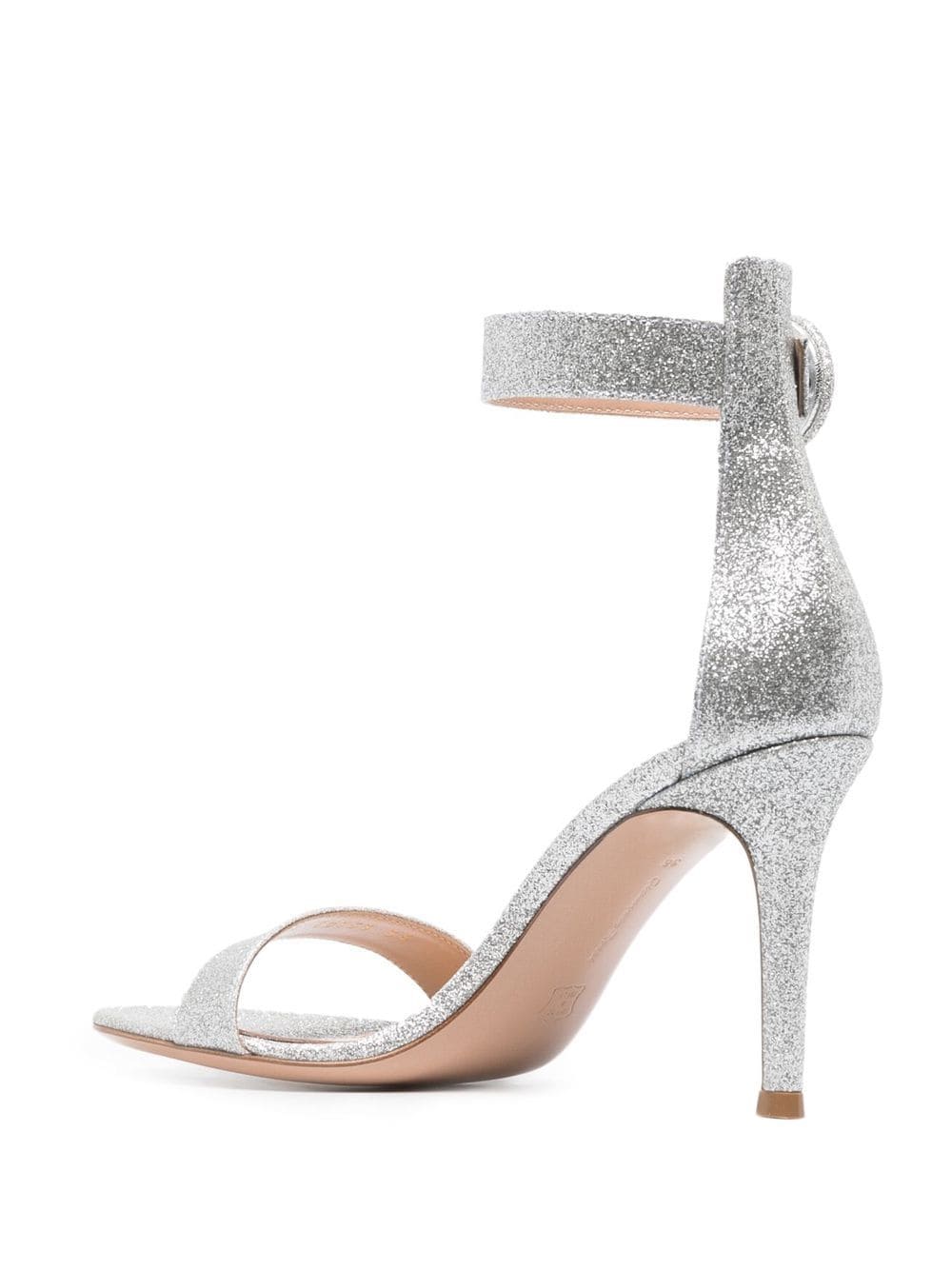 Portofino starlight leather high heel sandals