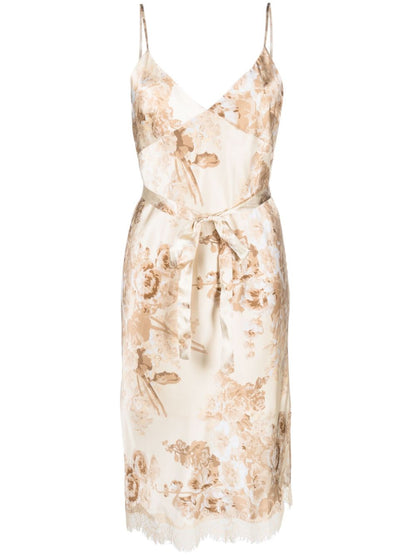 Chloe printed slip dress