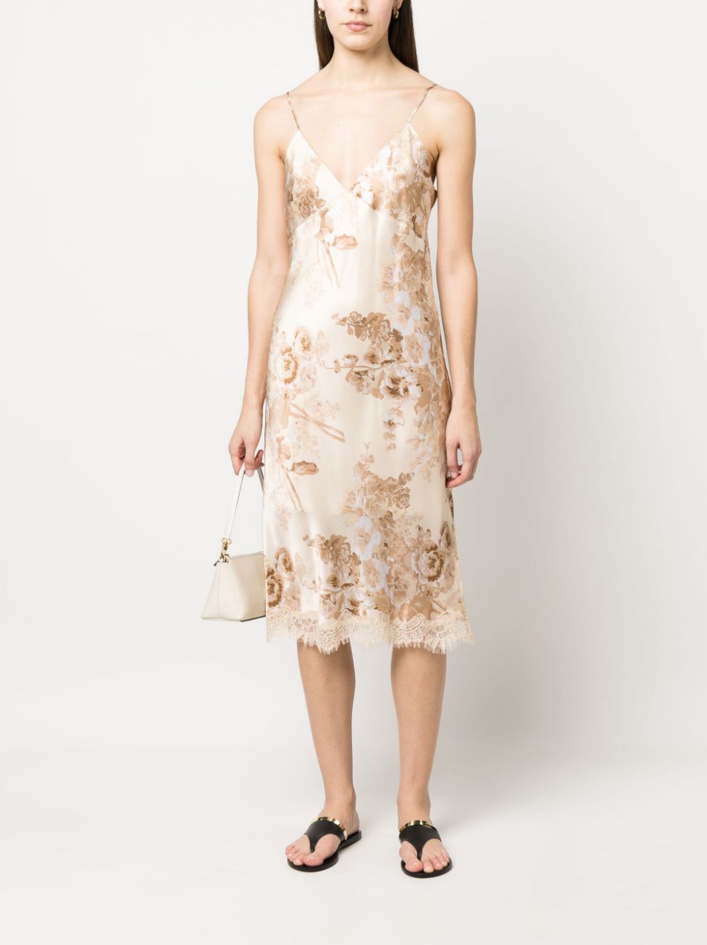 Chloe printed slip dress