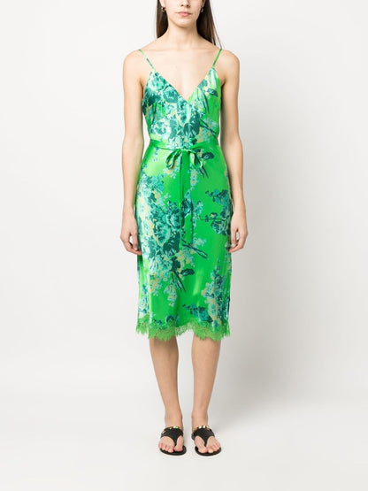 Chloe printed slip dress