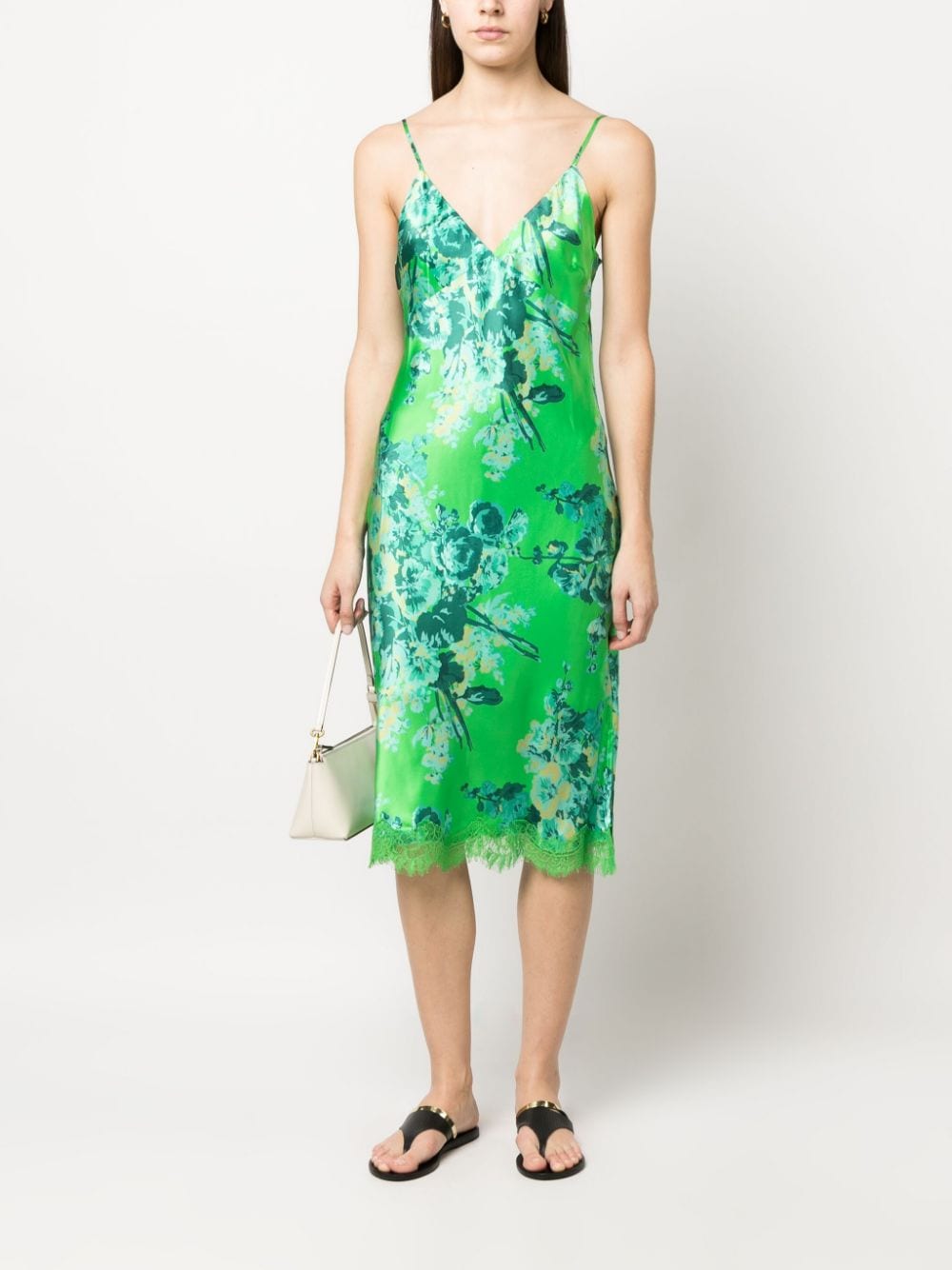 Chloe printed slip dress