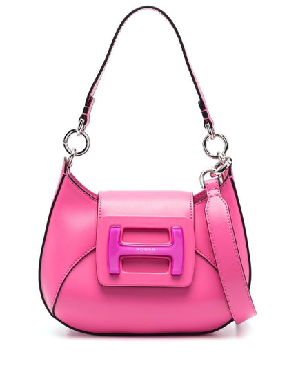 H-bag mini hobo leather shoulder bag