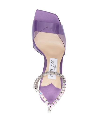 Saeda 100 crystal chain embellishment sandals