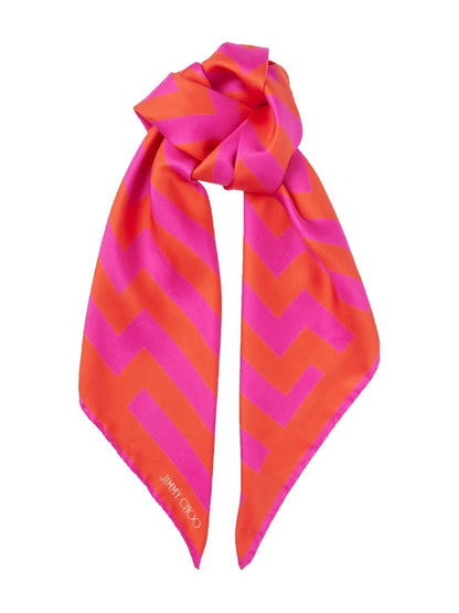 Printed silk foulard