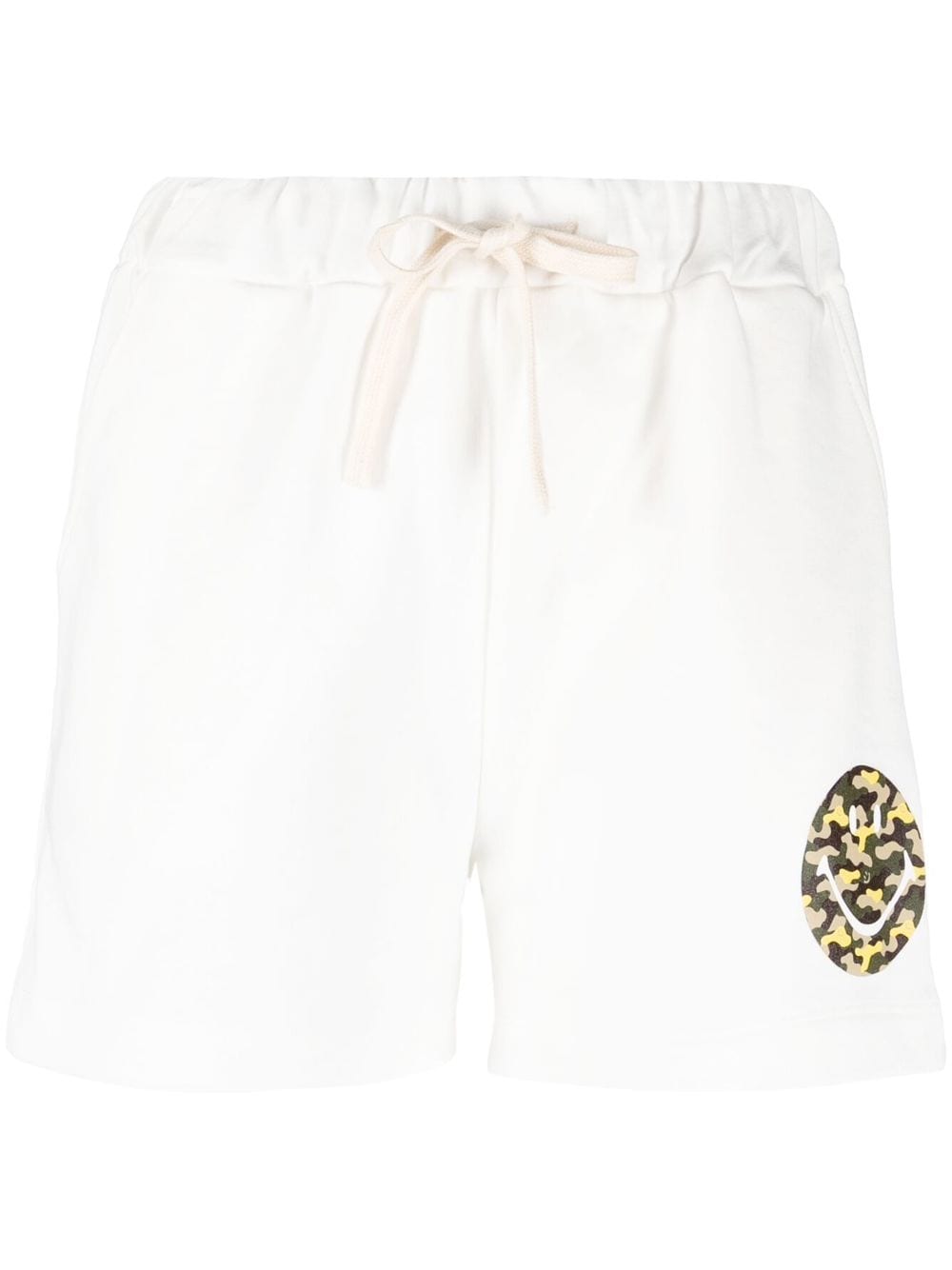 Smiley logo cotton shorts