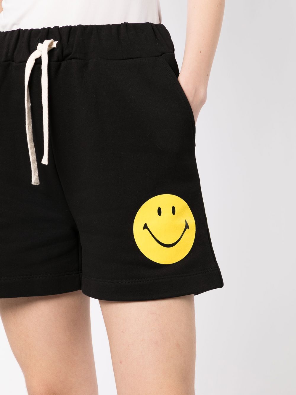 Smiley logo cotton shorts