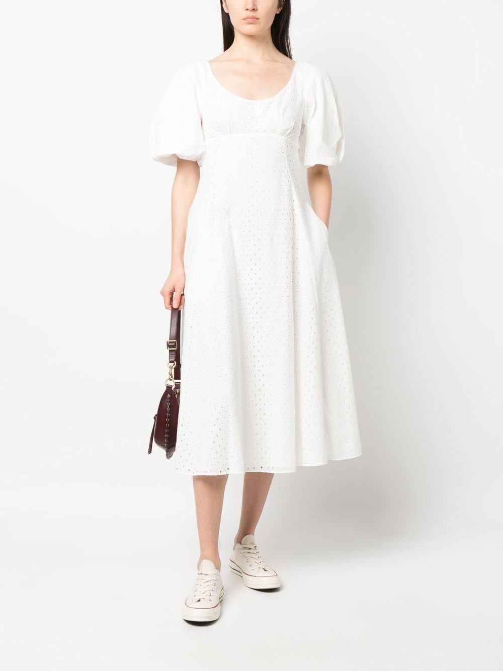 Cotton midi dress