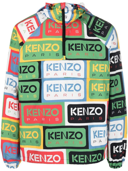 Kenzo label packable anorak