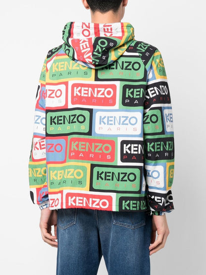 Kenzo label packable anorak