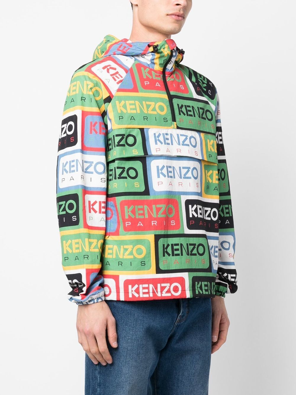 Kenzo label packable anorak