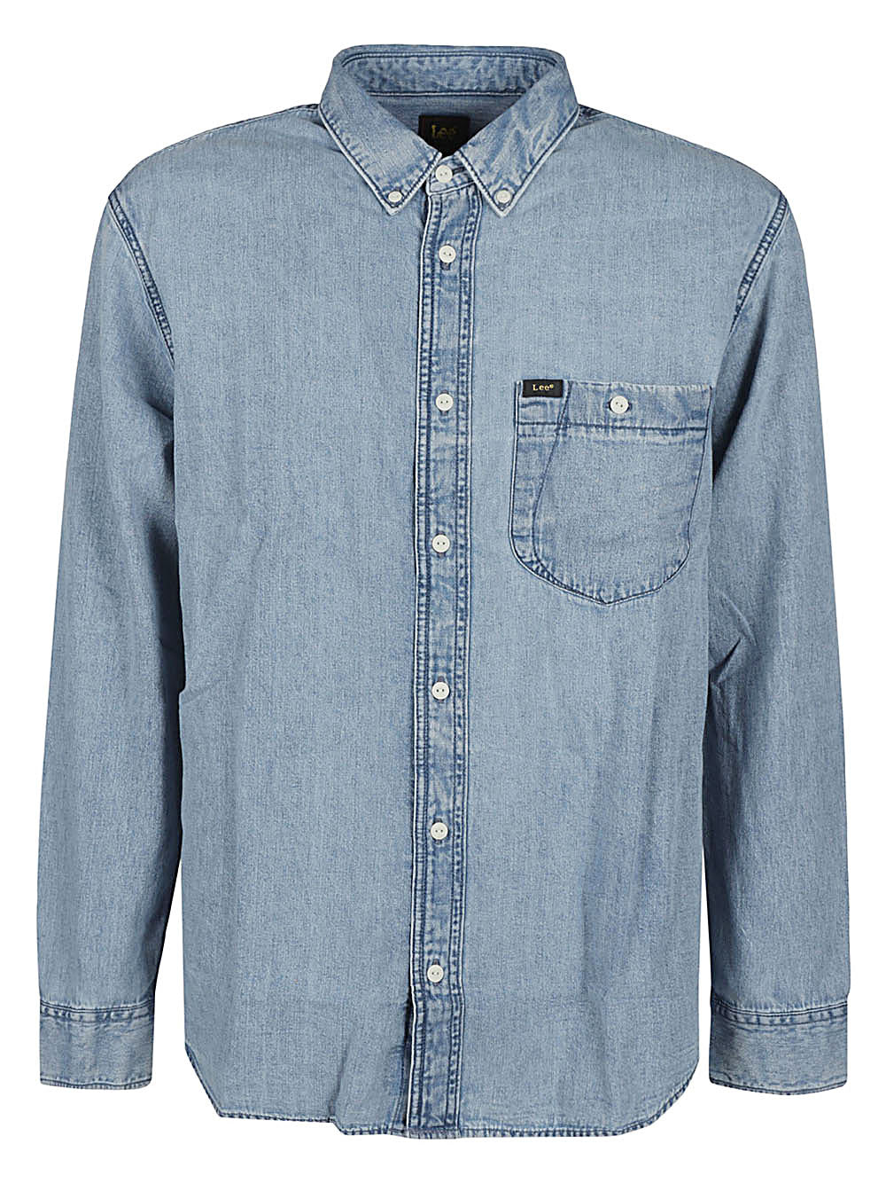 Logo denim shirt