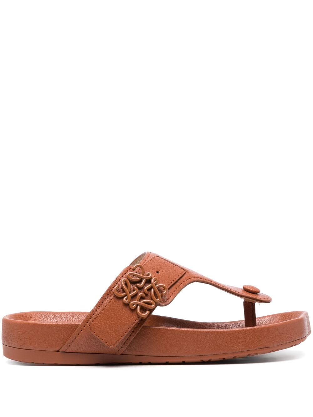 Leather thong sandals