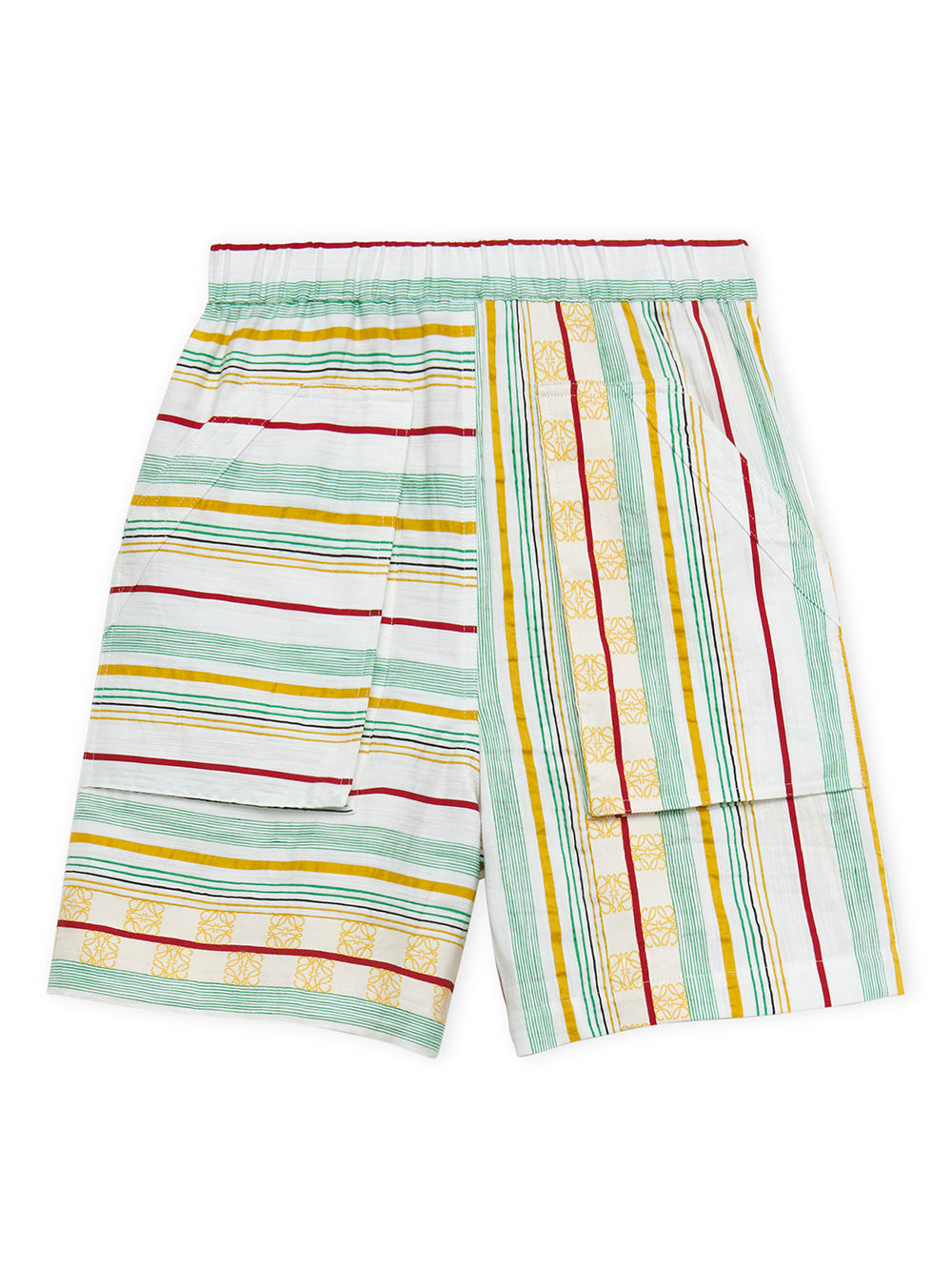 Striped drawstring shorts