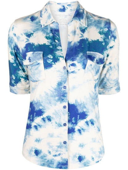 Printed viscose shirt