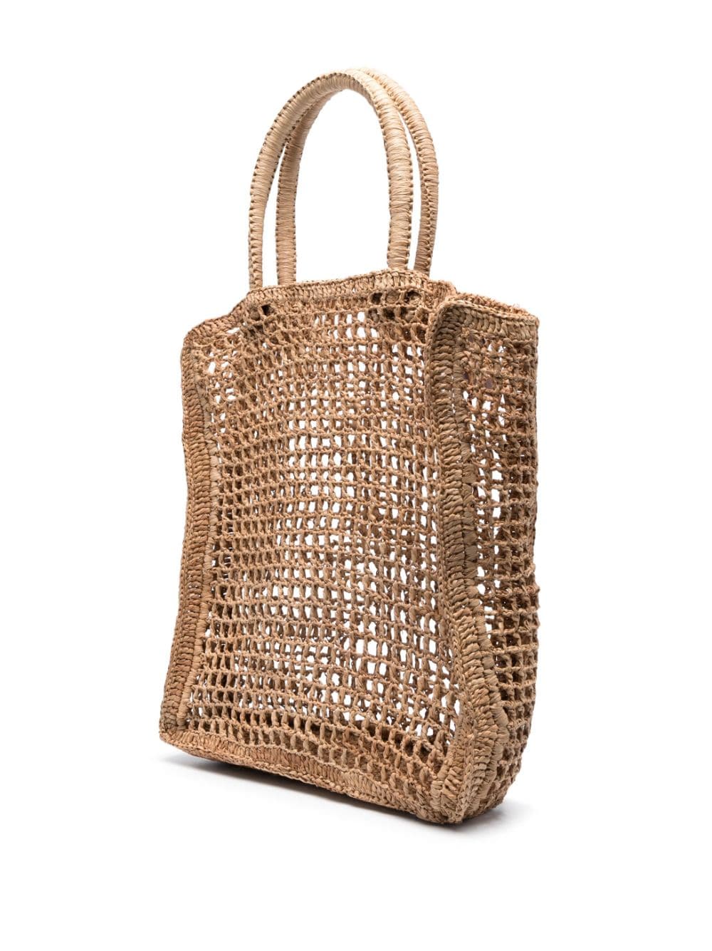 Net raffia handbag