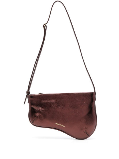 Mini curve bag leather shoulder bag