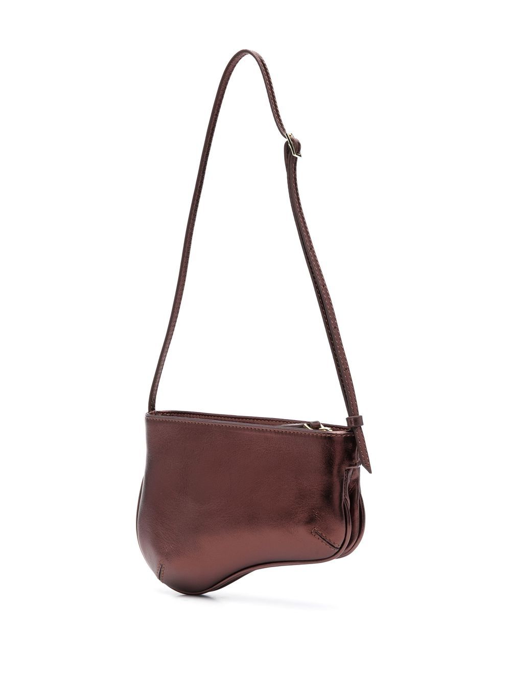 Mini curve bag leather shoulder bag