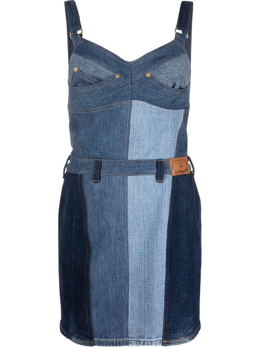 Short denim dress