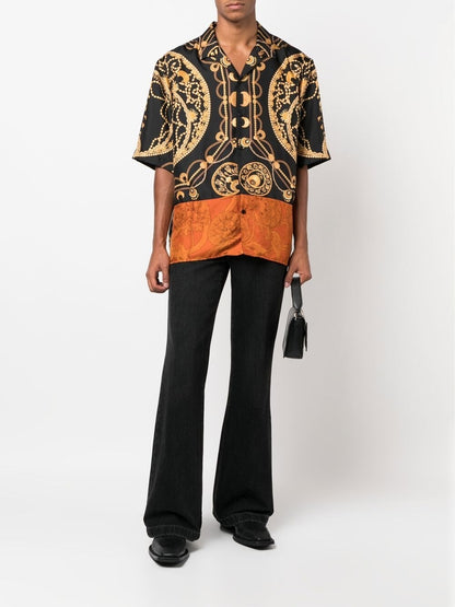 Printed silk shirt