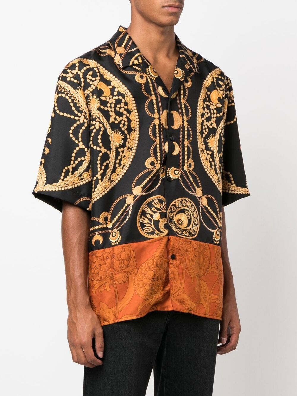 Printed silk shirt