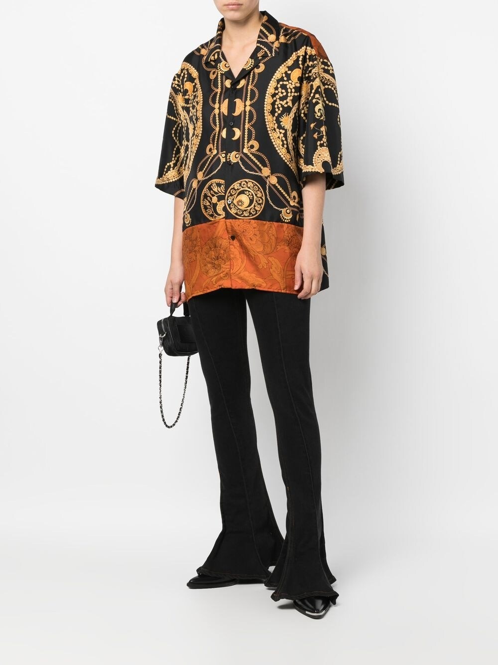 Printed silk shirt