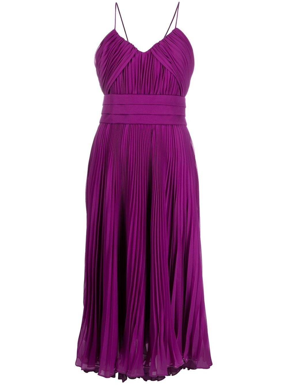 Pleated midi dress