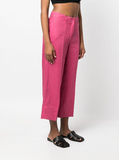 Wide-leg linen trousers