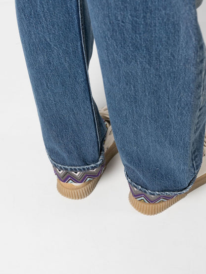 Signature zigzag denim jeans