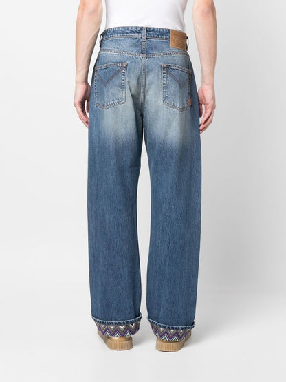 Signature zigzag denim jeans