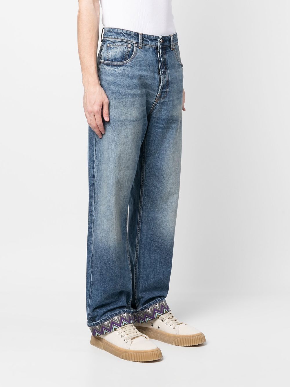 Signature zigzag denim jeans