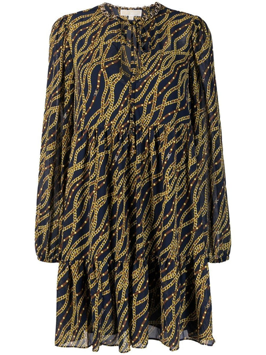 Printed midi dress