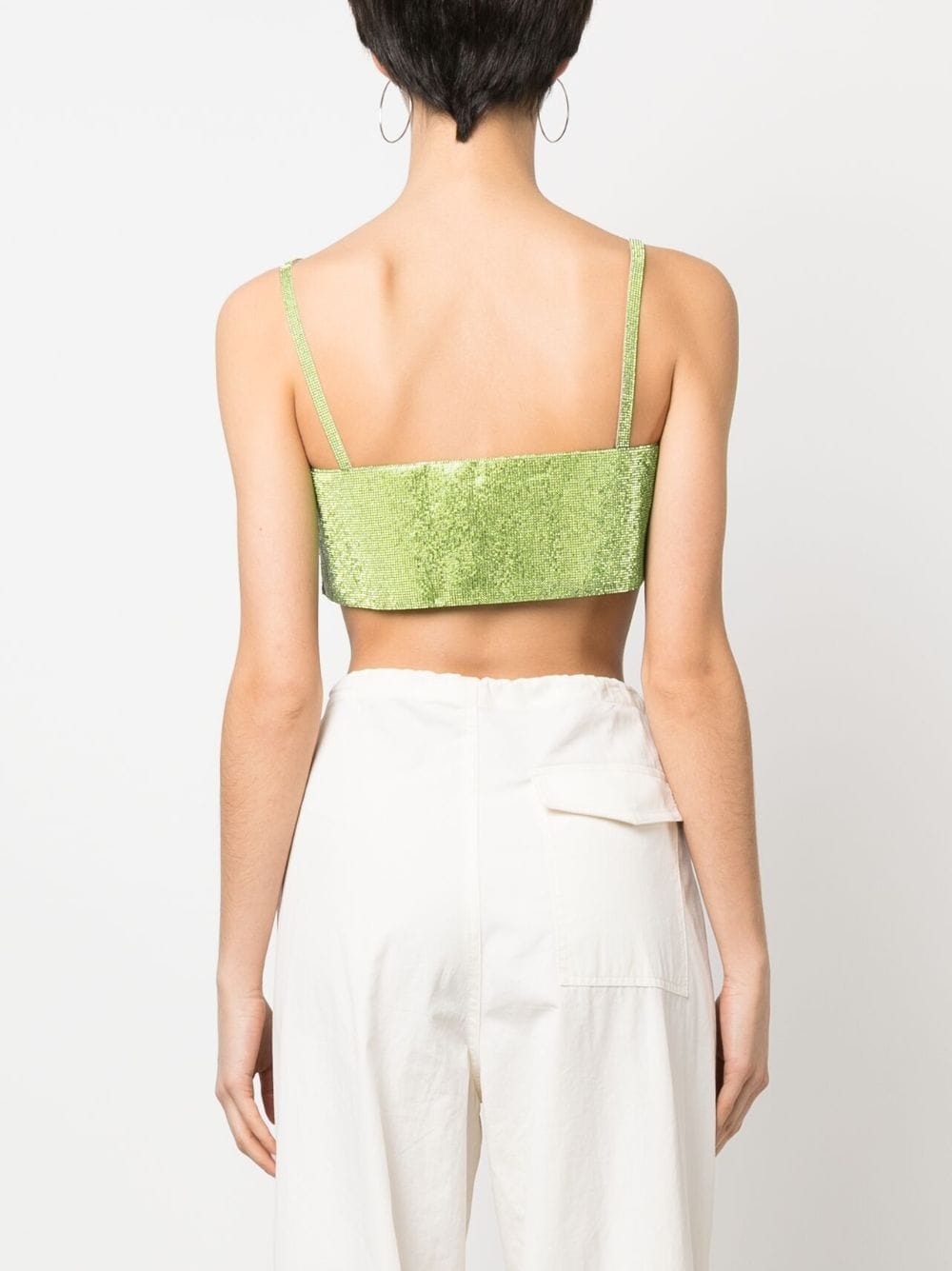 Crystal detail cropped top