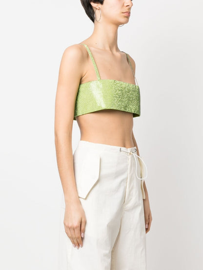 Crystal detail cropped top