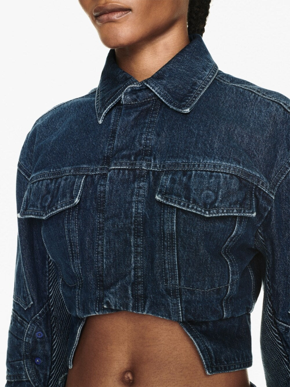 Cropped denim jacket