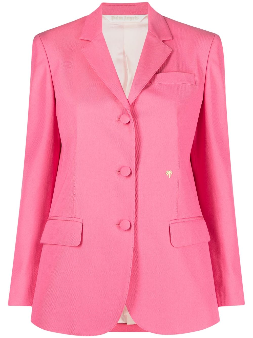 Cotton single-breasted blazer jacket