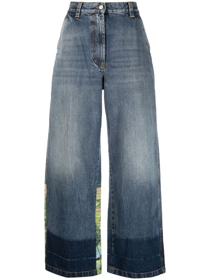 Palms sunrise baggy jeans