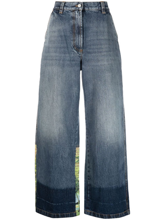 Palms sunrise baggy jeans