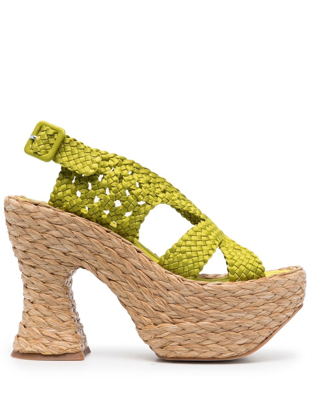 Crochet slingback sandals