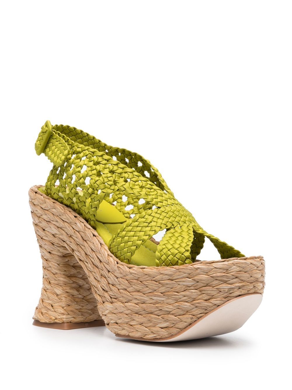 Crochet slingback sandals