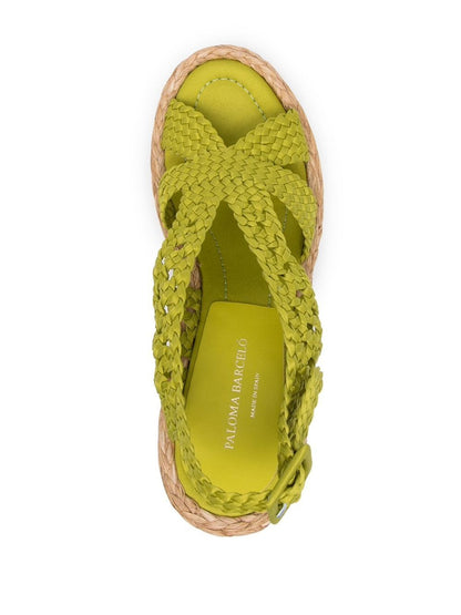 Crochet slingback sandals