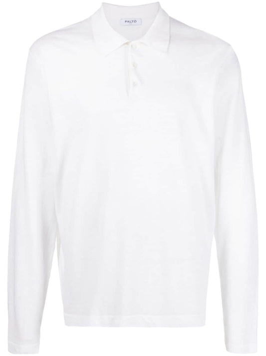 Long sleeve linen blend shirt