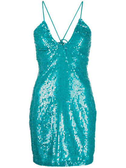 Sequined mini dress