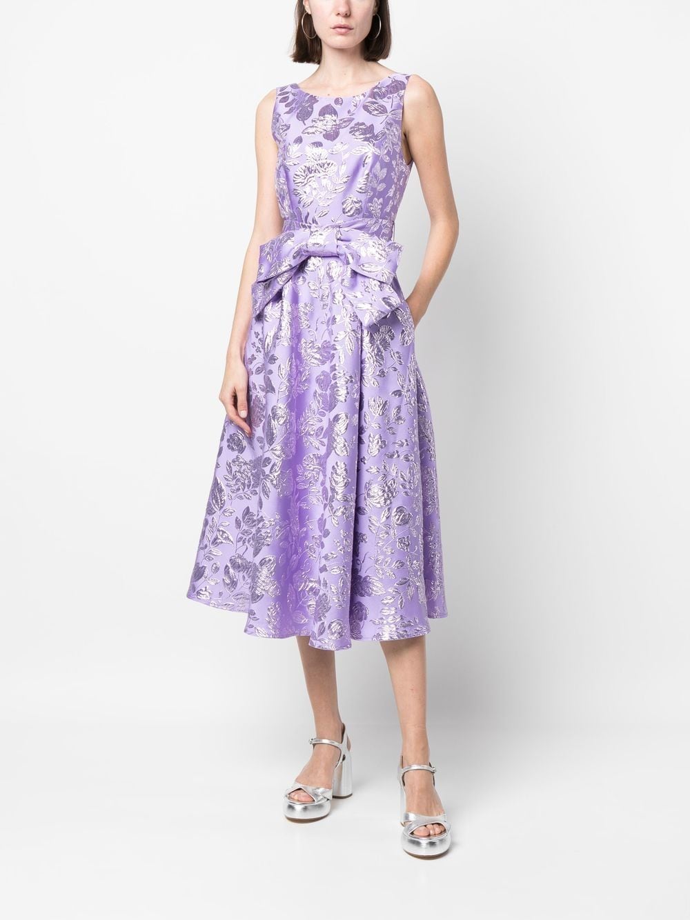 Jacquard midi dress