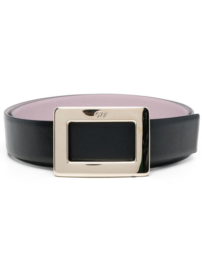 Leather doubleface belt